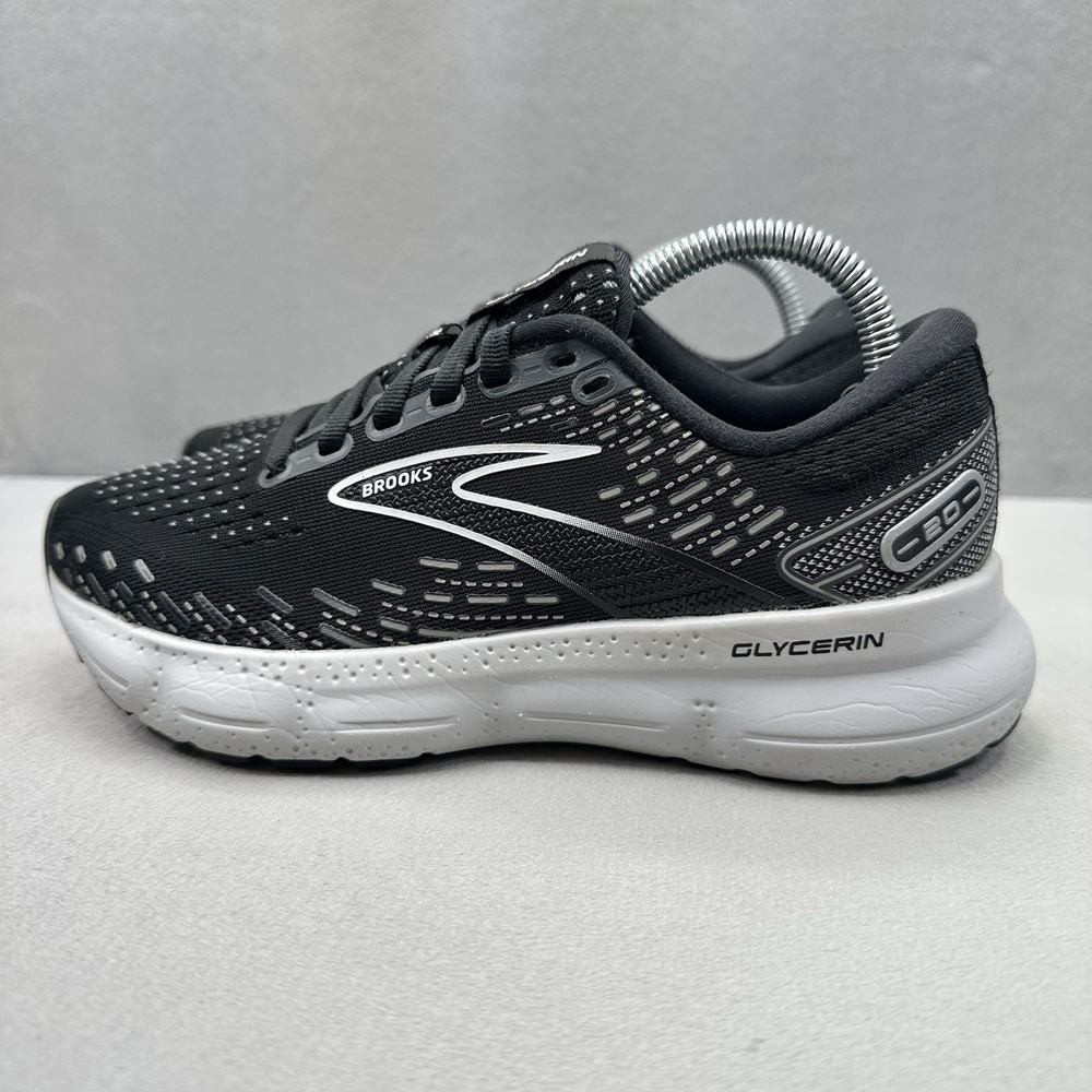 Womens Size 5.5 (B) Brooks Glycerin 20 Shoes Black / Gray Running Sneakers - Picture 3 of 8